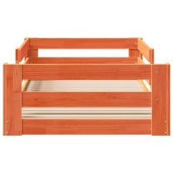 Рамка за легло без матрак, восъчнокафяв, 80x200 см, бор масив