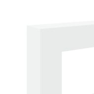 Облицовка за камина, бяла, 81x18x82 см, инженерно дърво