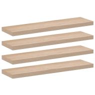 Рафтове за стена, 4 бр, 90x23,5x4 см, инженерна дървесина