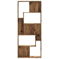 Библиотека, старо дърво, 67x24x161 см, инженерно дърво