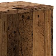 Библиотека, старо дърво, 67x24x161 см, инженерно дърво