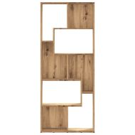 Библиотека, занаятчийски дъб, 67x24x161 см, инженерно дърво