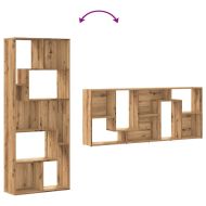 Библиотека, занаятчийски дъб, 67x24x161 см, инженерно дърво