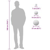 Комплект стенни огледала от 7 части, кръгли