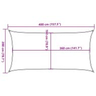 Платно-сенник, 160 г/м², черно, 2x4 м, HDPE