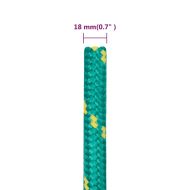 Въже за лодка зелено 18 мм 50 м полипропилен