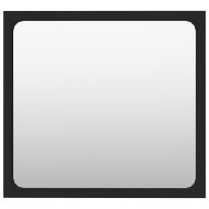 Комплект мебели за баня, 2 бр, черен, ПДЧ