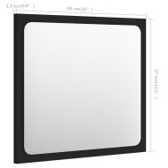 Комплект мебели за баня, 2 бр, черен, ПДЧ