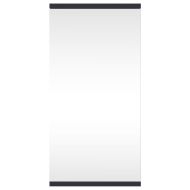 Ъглов шкаф с огледало за баня сив 30x24x60 см