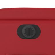 Електрически стол реклайнер, червен, изкуствена кожа