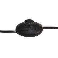 Наземна лампа на статив, черна, мангово дърво масив, 171 см