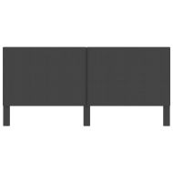 Табла за спалня тъмносива текстил 200x200 см