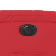 Електрически изправящ реклайнер стол, червен, изкуствена кожа