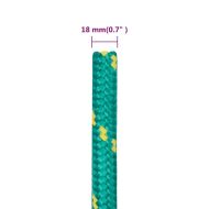 Въже за лодка зелено 18 мм 100 м полипропилен