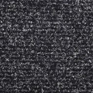 Постелки за стълби, самозалепващи се, 5 бр., 56x17x3 см, тъмносиви, полукръгли