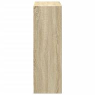 Етажерка за книги, дъб сонома, 40x24x75 см, инженерно дърво