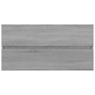 Шкаф за мивка, сив сонома, 90x38,5x45 см, инженерно дърво