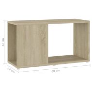 ТВ шкаф, дъб сонома, 60x24x32 см, инженерно дърво