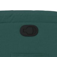 Изправящ реклайнер стол, тъмнозелен, текстил