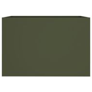 Кашпа, маслиненозелена, 62x47x46 см, стомана