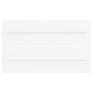 Шкаф за баня с вградена мивка, бял, ПДЧ