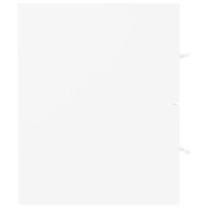 Шкаф за баня с вградена мивка, бял, ПДЧ