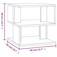 Странична маса, cив сонома, 40x40x40 см, инженерно дърво