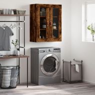 Стенен шкаф опушен дъб 69,5x34x90 см