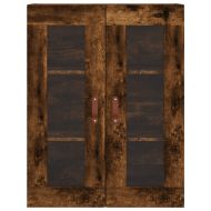 Стенен шкаф опушен дъб 69,5x34x90 см