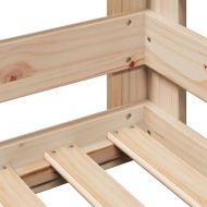 Рамка за легло без матрак, 100x200 см, бор масив