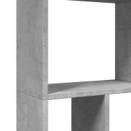 Библиотека, бетонно сива, 60x20x120,5 см, инженерно дърво