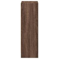 Библиотека, кафяв дъб, 40x24x76 см, инженерно дърво