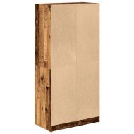 Висок шкаф, старо дърво, 68x37x142 см, инженерно дърво