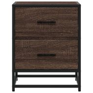 Нощни шкафчета, 2 бр, кафяв дъб, 40x31x50 см, инженерно дърво
