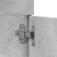 Долен шкаф за мивка, сив, 80x38,5x46 см, инженерно дърво