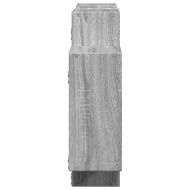 Стенен рафт, сив сонома, 159x18x65 см, инженерно дърво