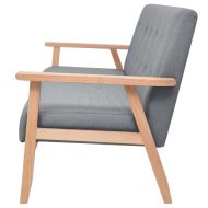 3-местен диван, текстил, светлосив