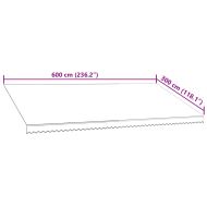 Платнище за тента и сенник, оранжево и кафяво, 6x3 м