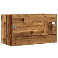 Шкаф за мивка, старо дърво, 90x38,5x45 см, инженерно дърво