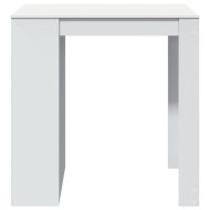 Бар маса, бяла, 102x70x103,5 см, инженерно дърво