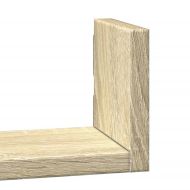 Стенни рафтове, 3 бр, дъб сонома, инженерно дърво