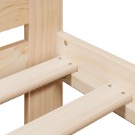 Рамка за легло без матрак, 120x200 см, масивна чамова дървесина