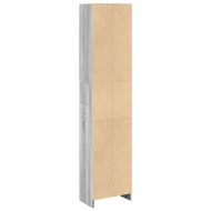 Библиотека, сив сонома, 40x24x176 см, инженерно дърво