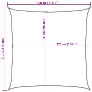Платно-сенник, 160 г/м², черно, 3x3 м, HDPE