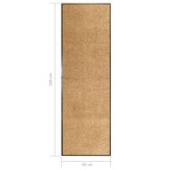 Перима изтривалка, кремава, 60x180 см