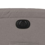 Електрически реклайнер стол, таупе, текстил