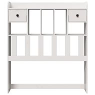 Горна табла с място за съхранение, 75 см, масивно дърво бор