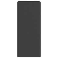 Кашпа, черна, 32x29x75 см, стомана