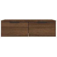 Стенни шкафове, 2 бр, Кафяв дъб, 68x30x20 см, инженерно дърво