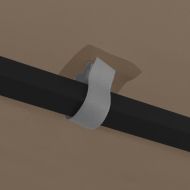 Шатра с LED светещи стрингове, 3х3 м, таупе